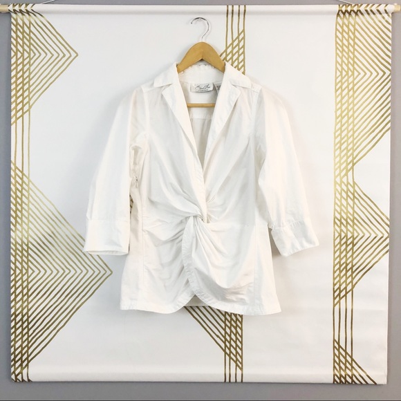 Byron Lars Beauty Mark White Dress Shirt. Sz.8 - Picture 3 of 8